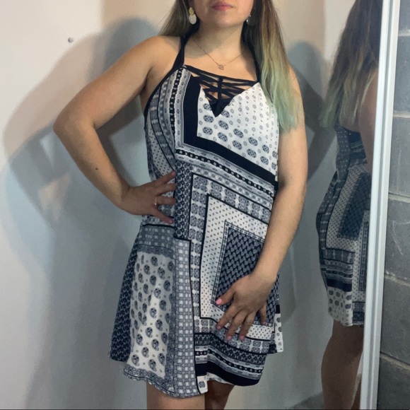 JEALOUS TOMATE DRESS COLOR BLUE/WHITE SIZE L - Picture 6 of 13